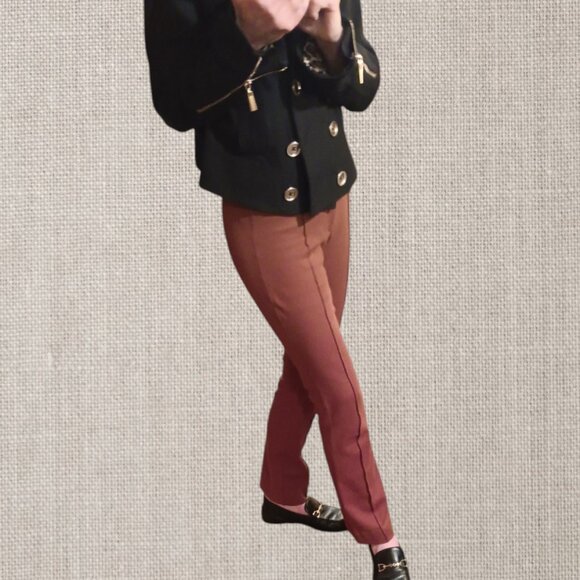 EVERLANE Stretch Ponte Trousers Flare Leg 00 - Picture 10 of 11